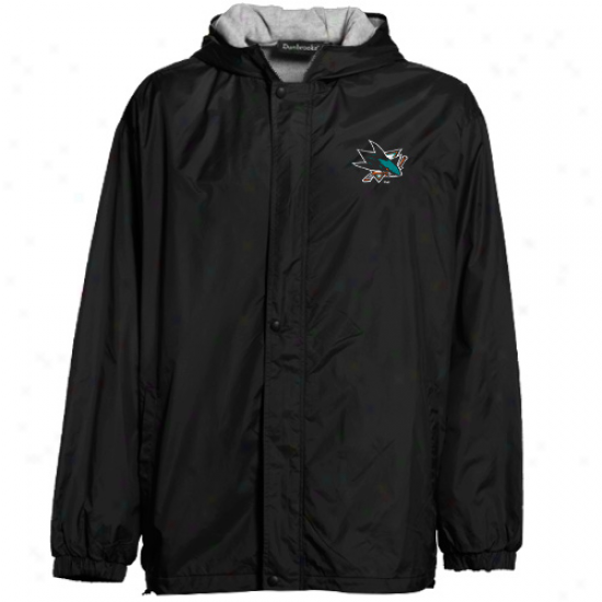 San Jose Sharks Black Legacy Full Zip Hoodie Jacket