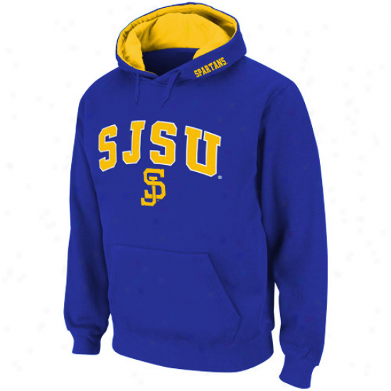 San Jose State Spartans Royal Blue Classic Twill Ii Pullover Hoodie Sweatshirt