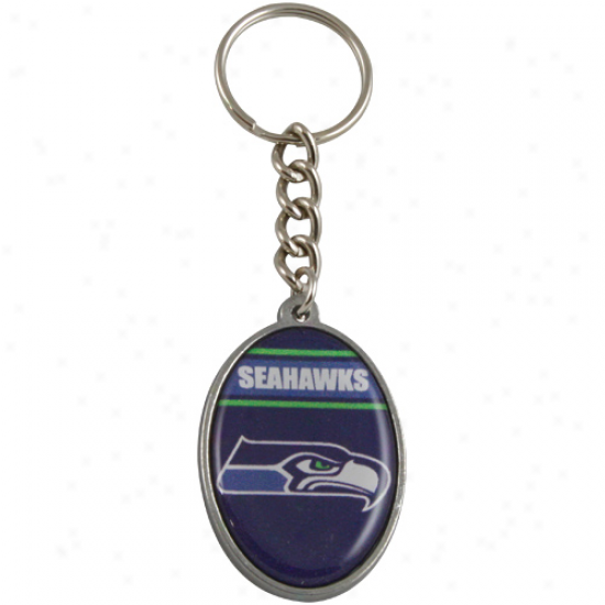 Seattle Seahawks Oval Keychain