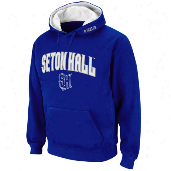 Seton Hall Pirates Royal Blue Classic Twill Ii Pullover Hoodie Sweatshirt