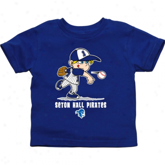 Seton Hall Pirates Toddler Boys Baseball T-shirt - Royal Blue