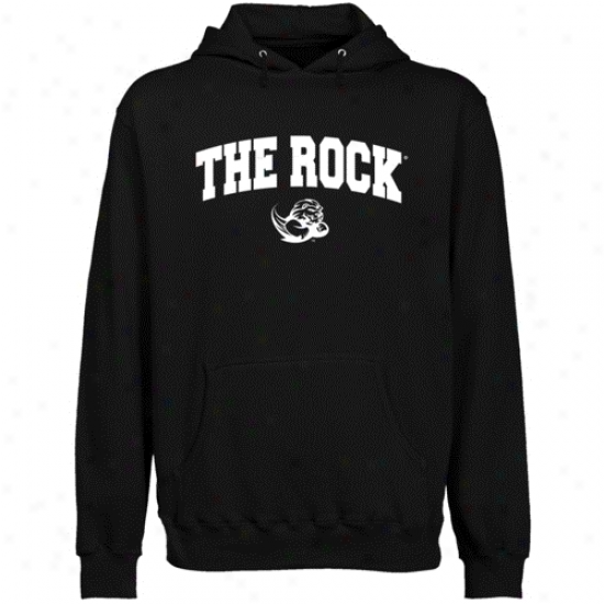 Slippery Rock Pride Black Logo Arch Lightweight Pullover Hoody