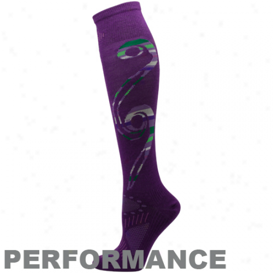 Smartwool Women's Phd Ultra-light Non-cshion Knee Skiing Socks - Purple