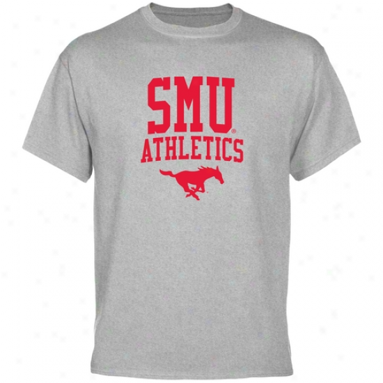 Smu Mustangs Gymnastics T-shirt - Ash
