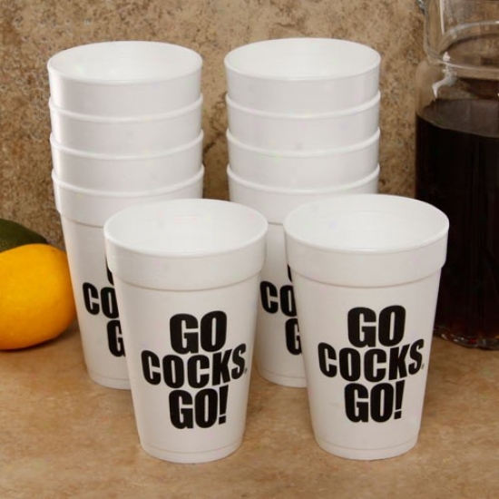 South Carolina Gamecocks 10-pack 16oz. Team Slogan Foam Cups