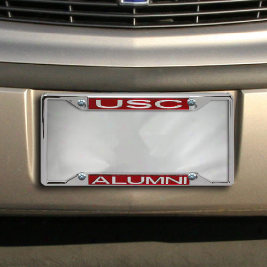 South Carolina Gamecocks Alumni Acrylic Insert Chrome Licenes Plate Frame