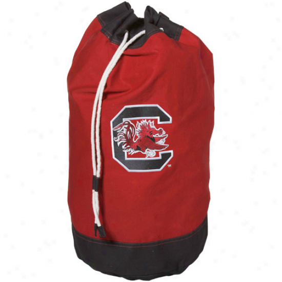 South Carolina Gamecocks Garnet Launfry Bag