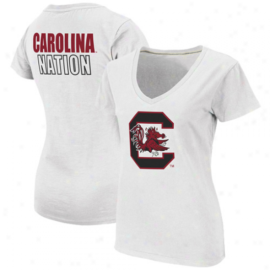 South Carolina Gamecocks Ladies Carolina Nation T-shirt - White