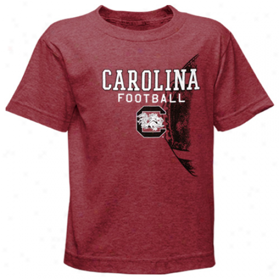 South Carolina Gamecocks Youth Foottball Fade T-shirt - Garnet