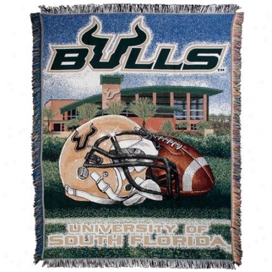 South Florida Bulls Acrylic Tapestry Home Field Advantage Trhow Blanket