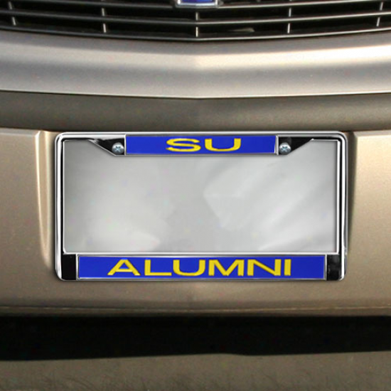 Southern University Jaguars Alumni Chrome Permit Plate Frame