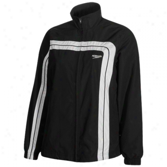 Speedo Ladies Black Hydro Velocity Warm-up Jacket