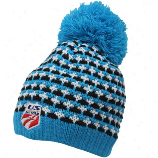 Spyder U.s. Ski Team Ladies Light Blue Moriz Knit Beanie