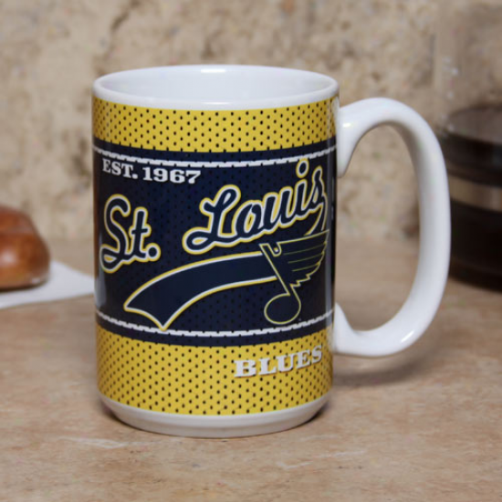 St. Lpuis Blues 15oz. Ceramic Jersey Mug