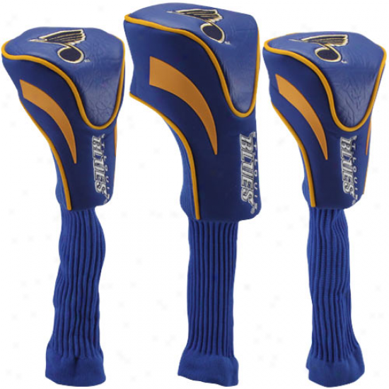 St. Louis Blues 3-pack Golf Clib Headcovers - Royal Blue