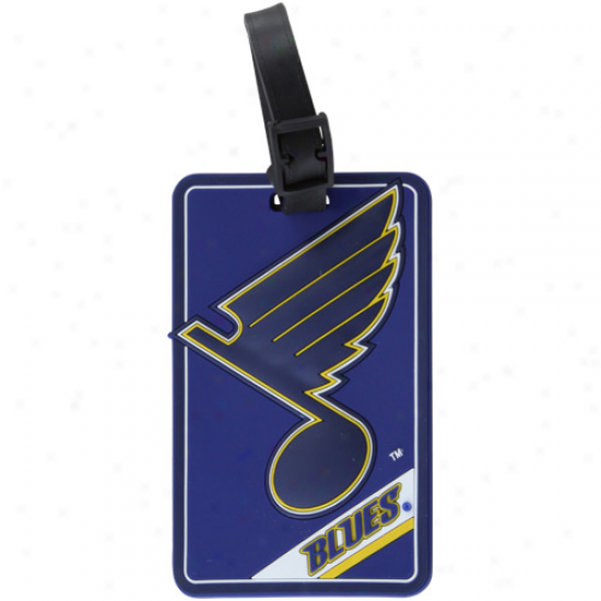 St. Louis Blues Embossed Logo Rubber Luggage Tag