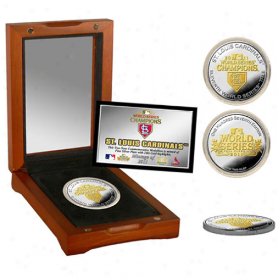 St. Louis Cardinals 2011 World Series Champions Two-tone Silver Coin