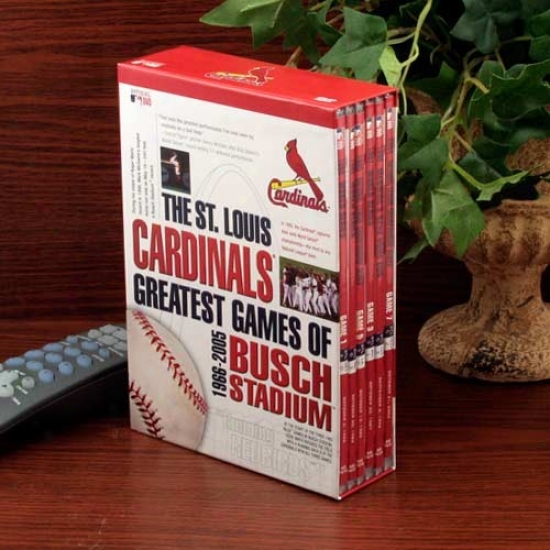 St. Louis Cardinals Greatest Games Of Busch Stadium 1966-2005 6-disc Dvd Set