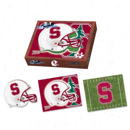 Stanford Cardinal 350-piece 3-in-1 Tri-a-puzzle