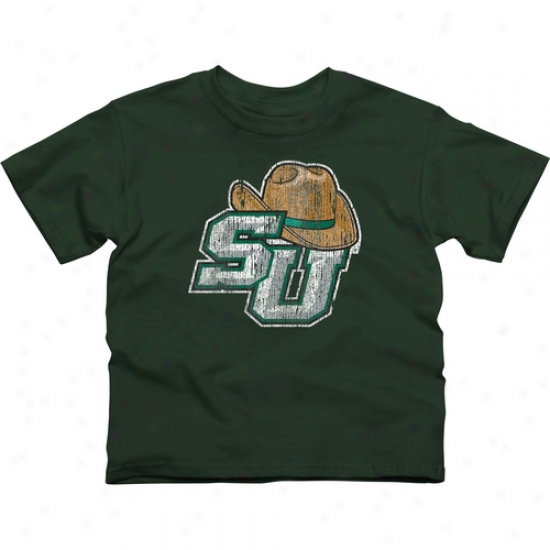 Stetson Hatters Youth Distressed Primary T-shirt - Green