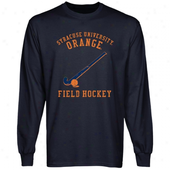 Syracuse Orange Club Ling Sleeve T-shirt - Navy Blue