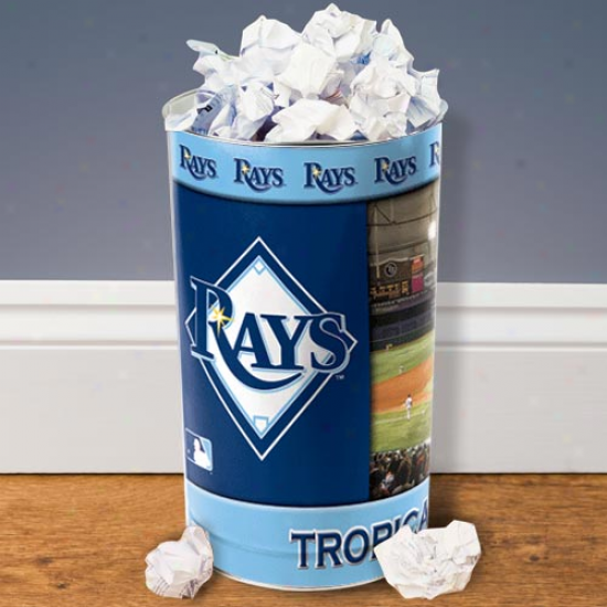 Tampa Bay Rays Tapered Wastebasket