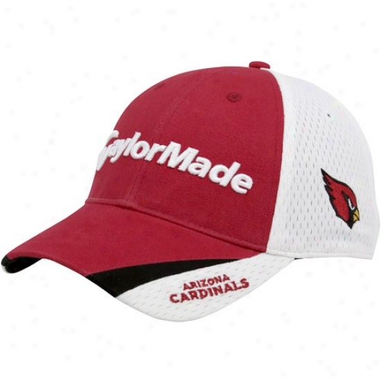 Taylormade Arizona Cardinals Red-white 2010 Nfl Golf Adjustable Hat