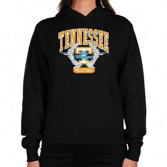 Tsnnessee Lady Vols Ladies Black Laurells Volleyball Lightweight Hoody