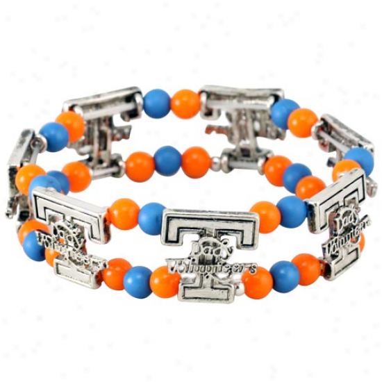 Tennessee Lady Vols Ladies Logo Double Beaded Bracelet