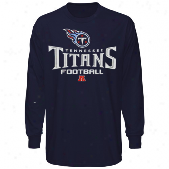 Tennessee Titans Critical Victory V Long Sleeve T-shirt - Navy Blue