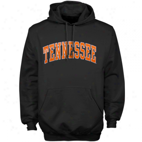 Tennessee Volunteers Black Bold Arch Pullover Hoodie Sweatshirt