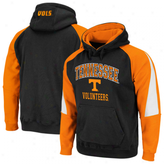 Tennessee Volunteers Black-tennessee Orange Playmaker Pullover Hoodie Sweatshirt