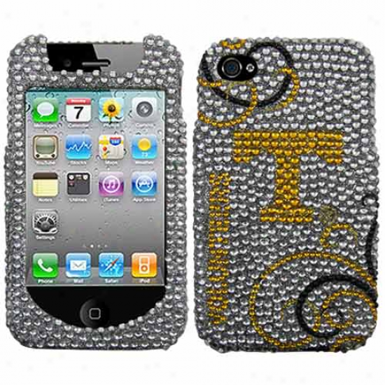 Tennessee Volunteers Blingz Rhinestone Iphone 4 Shell Case