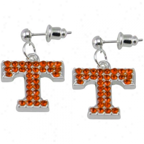 Tennessee Volunteers Rhinestone Logo Dangle Earrings