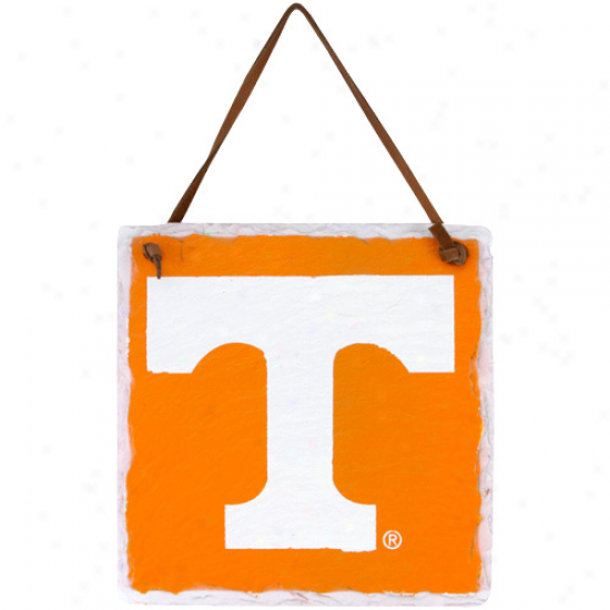 Tennessee Volunteers Tennessee Orange Square Slate Hangibg Sign