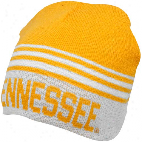 Tennessee Volunteers Tennessee Orang3-white Rush Reversible Beanie