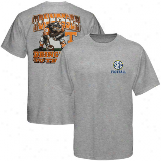 Tennessee Volunteers Three Point Stance T-shirt - Ash