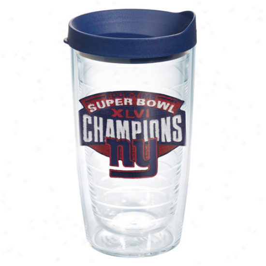Tervis Tumbler New York Giants Super Bowl Xlvi Champions 16oz. Tumbler Cup W/ Lid