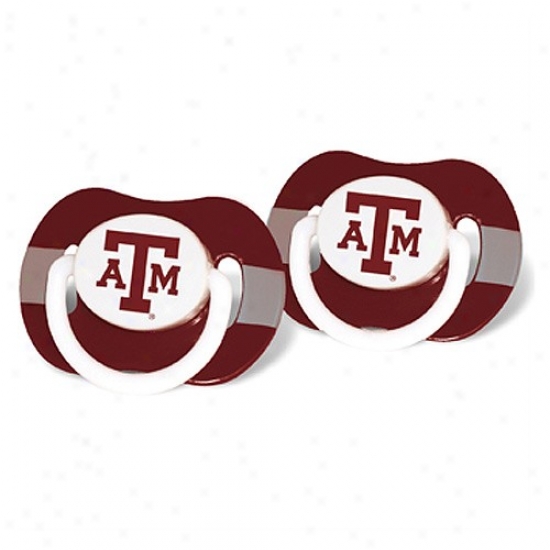 Texas A&m Aggies 2-pack Team Logo Pacifiers