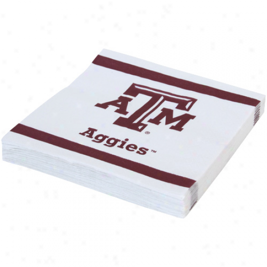 Texas A&m Aggies 20-pack Team Luncheon Napkins