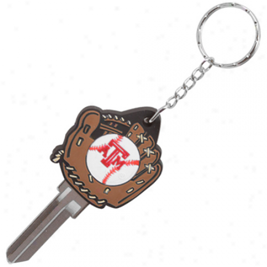 Texas A&m Aggies Baseball Glove Key Blank Keychain