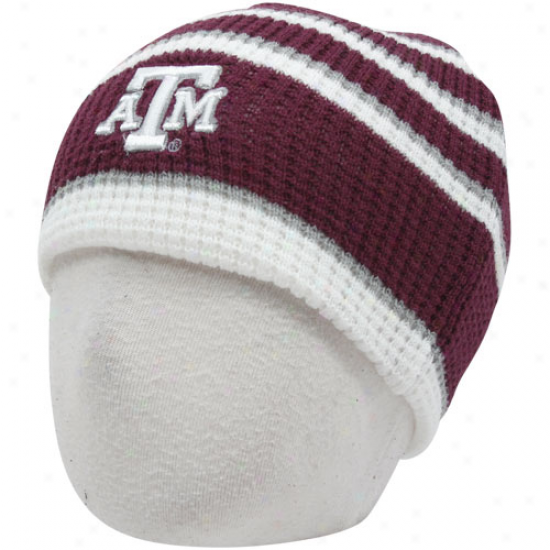 Texas A&m Aggies Infant Maroon-whitr Replay Thermal Beanie