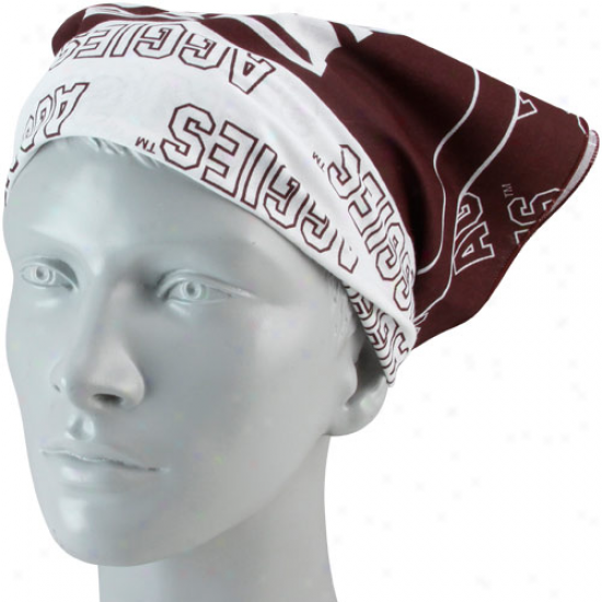 Texas A&m Aggies Maroon Fan Bandana