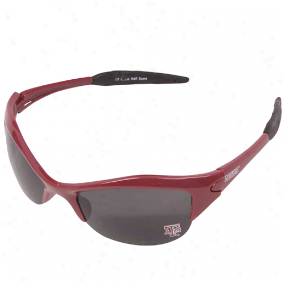 Texas A&m Aggies Maroon Half Frame Sport Sunglasses