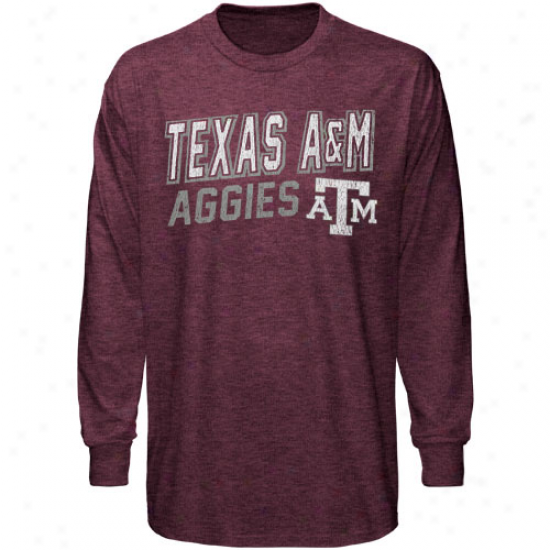 Texas A&m Aggies Youth Hedgehog Long Sl3eve T-shirt - Maroon