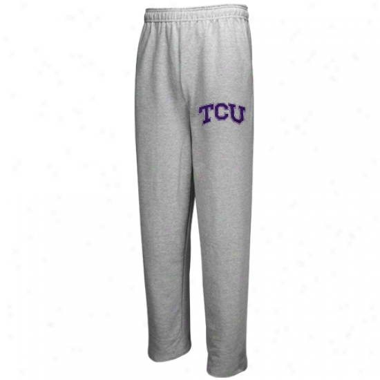 Texas Inhabitant of Christendom Horned Frogs (tcu) Ash Classic Fl3ece Pants