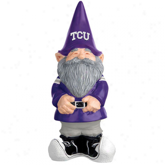 Texas Christian Hornedd Frogs (tcu) Collegiate Garden Gnome