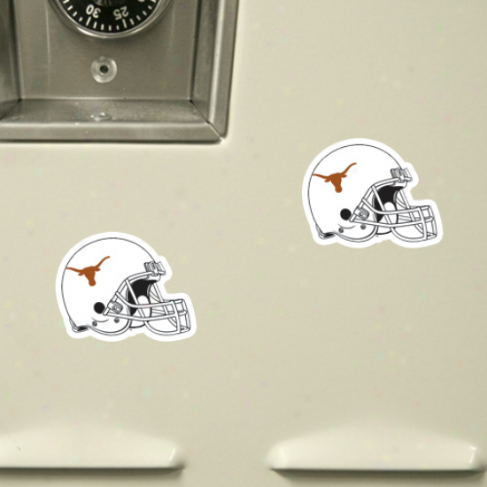 Texas Longhorns 6-pack Football Helmet Magnet Sheet