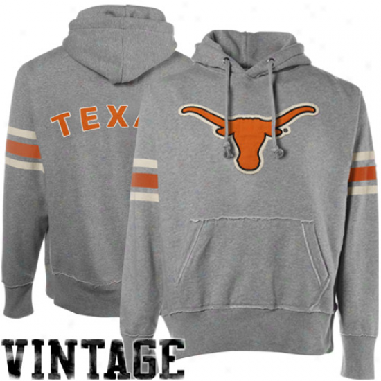 Texas Longhorns Ash Bolt Vintage Pullover Hoody Sweatshrit