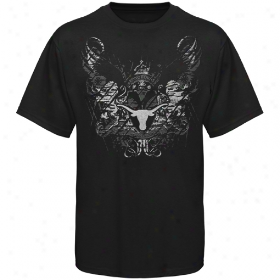 Texas Longhorns Black Static T-shirt